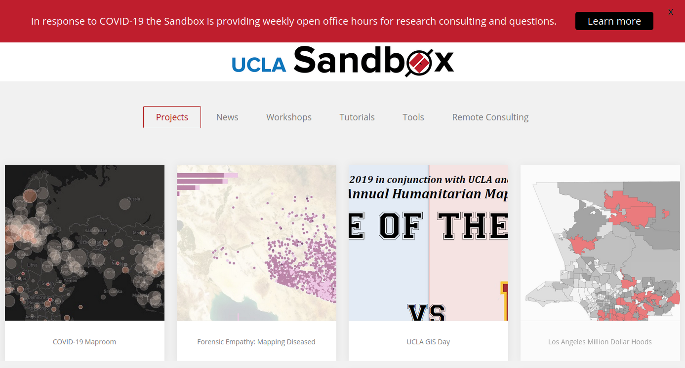 Sandbox website image